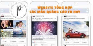Chia sẻ trang web tổng hợp các mẫu quảng cáo Facebook hay Chia sẻ trang web tổng hợp các mẫu quảng cáo Facebook hay