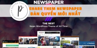 Share theme WordPress Newspaper mới nhất kèm hướng dẫn kích hoạt