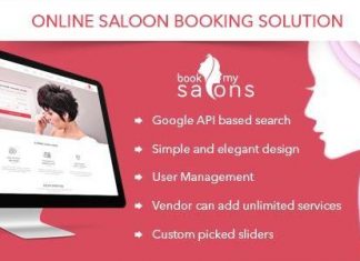 Book My Salon v1.2 – mã nguồn đặt phòng cho thẩm mỹ viện trị giá 26$ Codecanyon