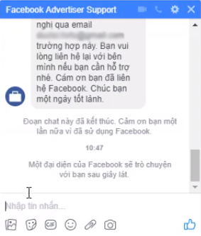 Hướng dẫn cách chat với đội ngũ support facebook