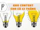 Kho ý tưởng content đủ đê bạn viết suốt 12 tháng