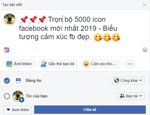 icon facebook - Trọn bộ 5000 icon facebook mới nhất 2019 - Biểu tượng cảm xúc fb đẹp
