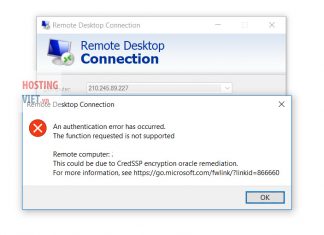 Hướng dẫn sửa lỗi 866660 This could be due to CredSSP encryption oracle remediation khi remote desktop