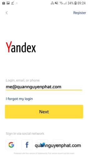 Hướng dẫn sử dụng email theo tên miền từ dịch vụ của Yandex