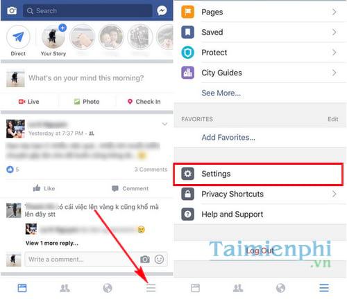 xoa tai khoan facebook tren iphone
