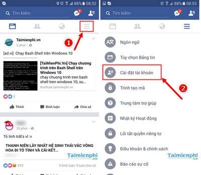 xoa tai khoan facebook tren dien thoai android