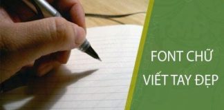 tong hop font chu viet tay dep tieng viet viet hoa